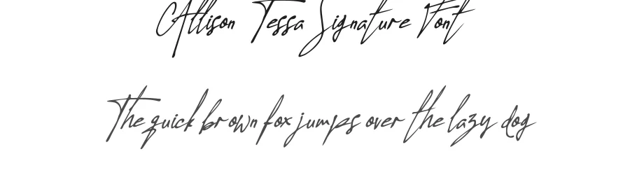 Allison Tessa Signature Font by madeDeduk — Script Handwritten Font