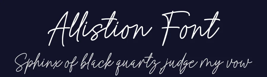 Allistion Font by MJB Letters — Script Handwritten Font — thumbnail 2