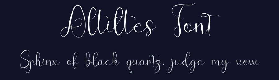 Allittes Font by fahmistudio99 — Script Handwritten Font — thumbnail 2