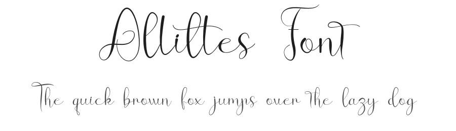 Allittes Font by fahmistudio99 — Script Handwritten Font