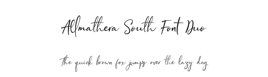 Allmathera South Font Duo by fontkong — Serif Font