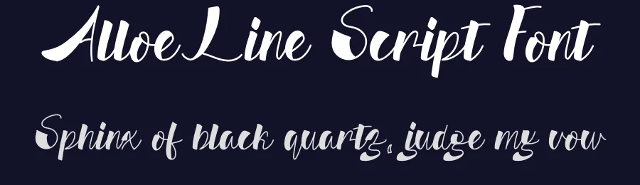 AlloeLine Script Font by andikastudio — Script Handwritten Font — thumbnail 2
