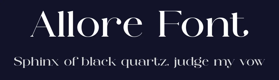 Allore Font by SURATMI — Serif Font — thumbnail 2