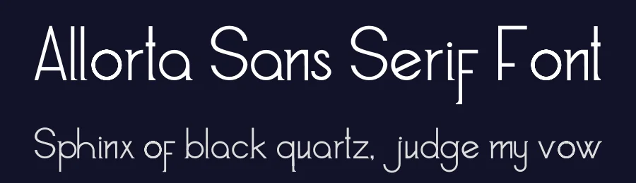 Allorta Sans Serif Font by edricstudio — Sans Serif Font — thumbnail 2