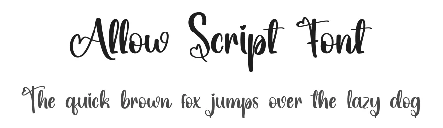 Allow Script Font by creativeletter — Script Handwritten Font