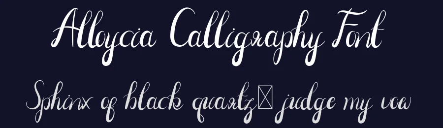 Alloycia Calligraphy Font by edricstudio — Script Handwritten Font — thumbnail 2