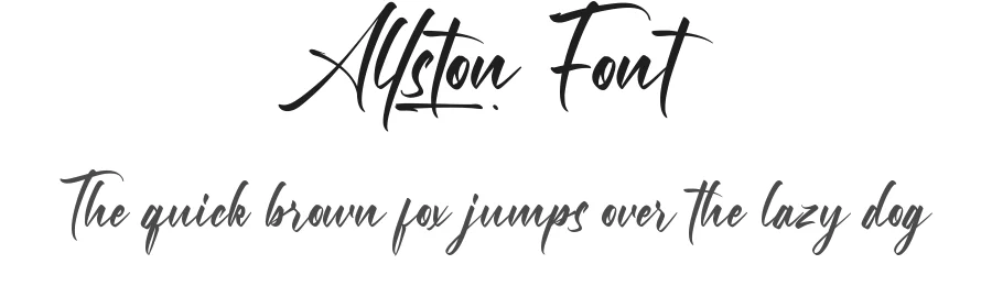 Allston Font by noahtype — Script Handwritten Font
