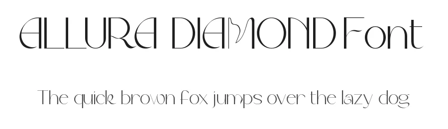 Allura Diamond Font by VinType — Display Font