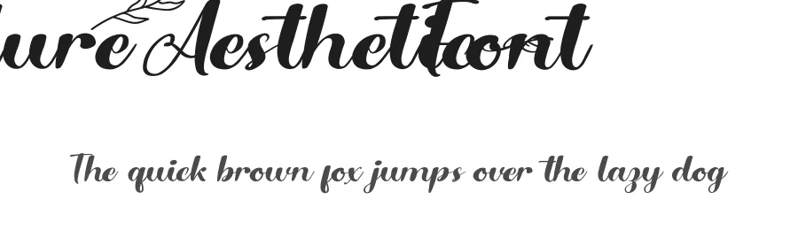 Allure Aesthetic Font by CalligraphyFonts.net — Script Handwritten Font