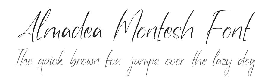 Almadea Montesh Font by letterfabric — Script Handwritten Font