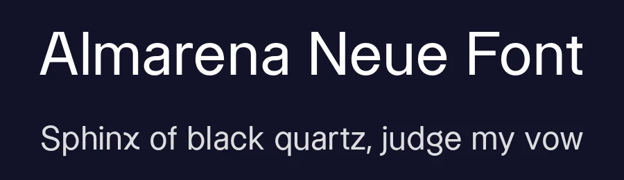 Almarena Neue Font by Almarena — Sans Serif Font — thumbnail 2