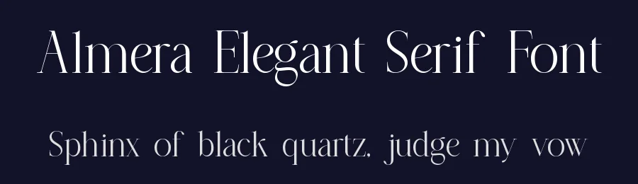 Almera Elegant Serif Font by Slide Shoot Type — Serif Font — thumbnail 2