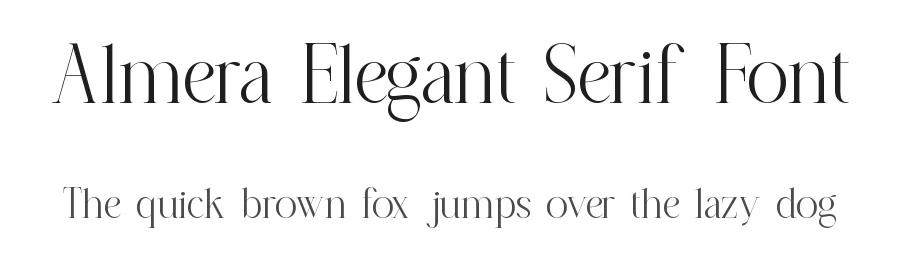 Almera Elegant Serif Font by Slide Shoot Type — Serif Font