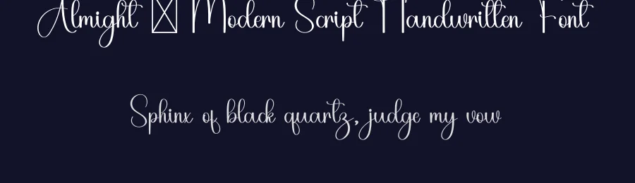 Almight – Modern Script Handwritten Font by freshtypeink — Script Handwritten Font — thumbnail 2