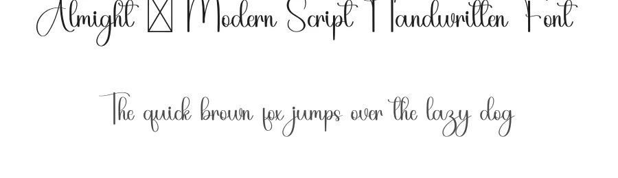 Almight – Modern Script Handwritten Font by freshtypeink — Script Handwritten Font