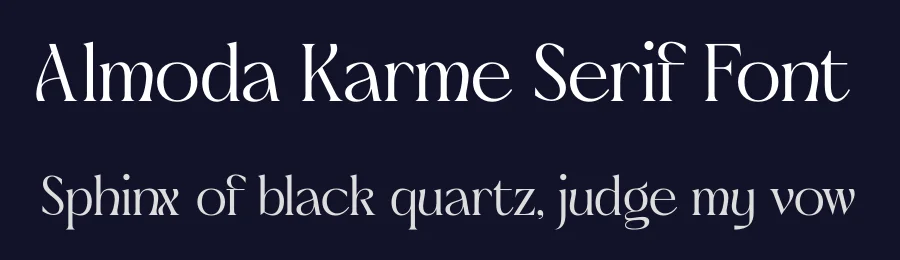 Almoda Karme Serif Font by timelesstype.co — Display Font — thumbnail 2