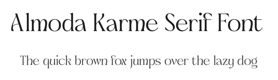 Almoda Karme Serif Font by timelesstype.co — Display Font