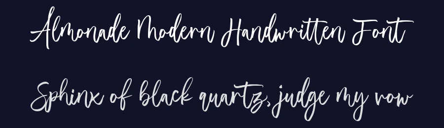 Almonade Modern Handwritten Font by balpirick — Script Handwritten Font — thumbnail 2