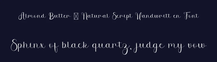 Almond Butter – Natural Script Handwritt en Font by freshtypeink — Script Handwritten Font — thumbnail 2