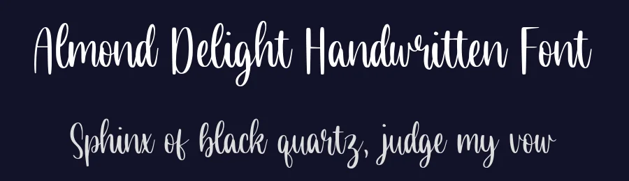 Almond Delight Handwritten Font by balpirick — Script Handwritten Font — thumbnail 2