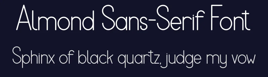 Almond Sans-Serif Font by freshtypeink — Display Font — thumbnail 2