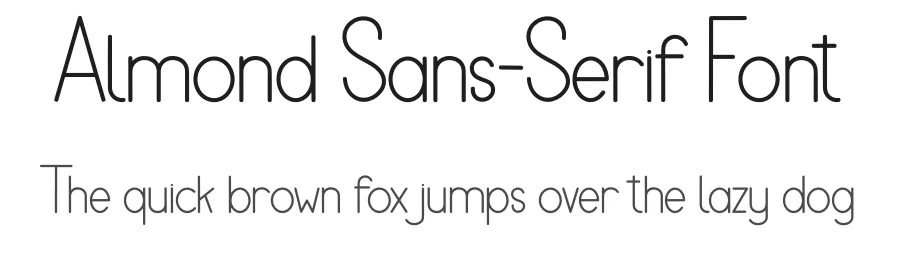 Almond Sans-Serif Font by freshtypeink — Display Font