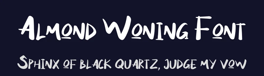 Almond Woning Font by Javanicestudio — Display Font — thumbnail 2