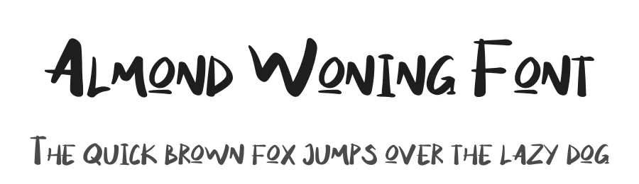 Almond Woning Font by Javanicestudio — Display Font