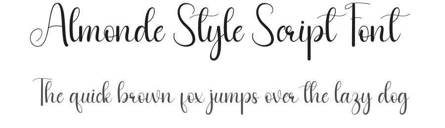Almonde Style Script Font by andikastudio — Script Handwritten Font