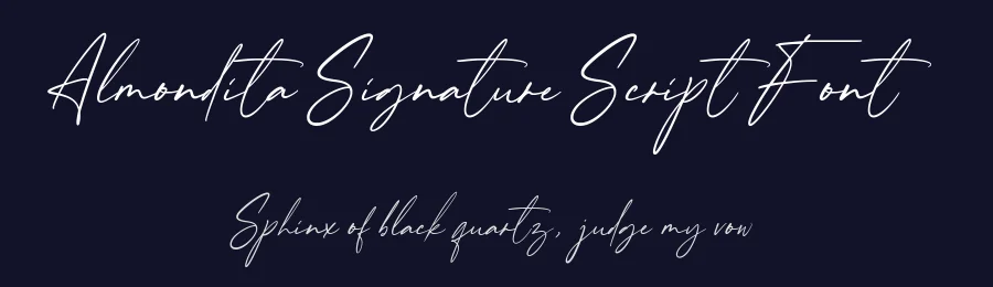 Almondita Signature Script Font by balpirick — Script Handwritten Font — thumbnail 2