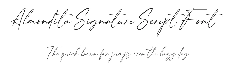 Almondita Signature Script Font by balpirick — Script Handwritten Font