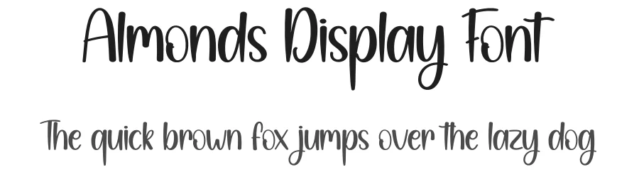 Almonds Display Font by andikastudio — Script Handwritten Font