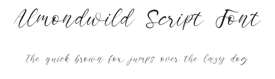Almondwild Script Font by qwrtype — Script Handwritten Font