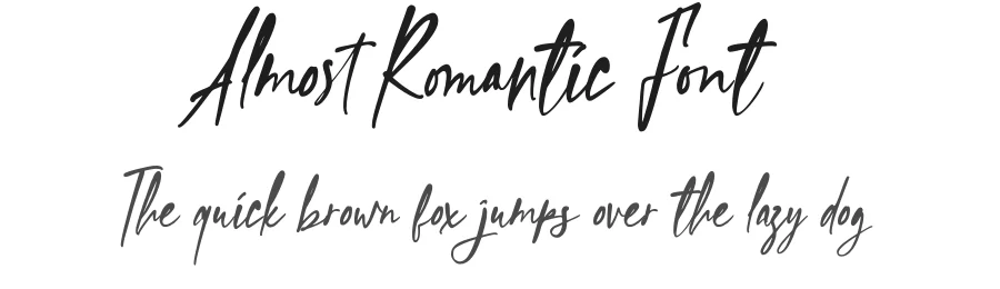 Almost Romantic Font by Imaginatype — Script Handwritten Font