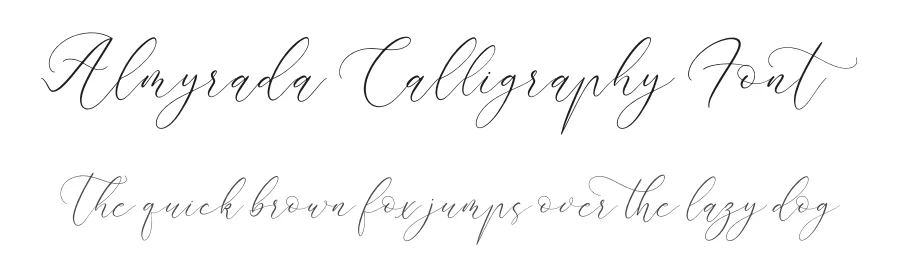 Almyrada Calligraphy Font by Integritype Studio — Script Handwritten Font
