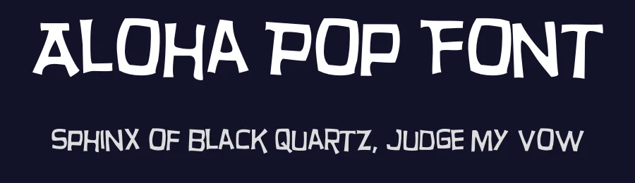 Aloha Pop Font by HipFonts — Display Font — thumbnail 2