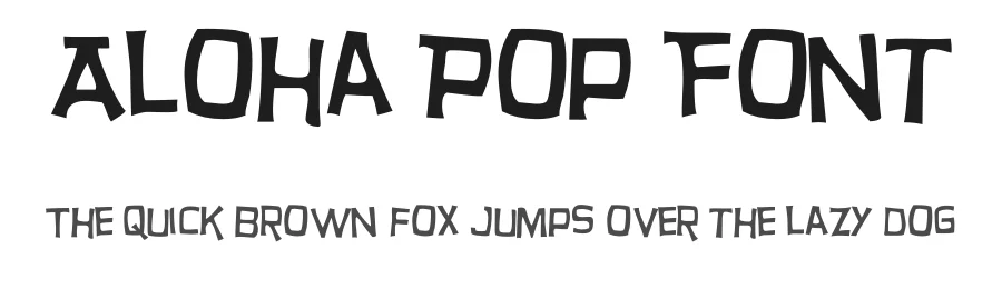 Aloha Pop Font by HipFonts — Display Font