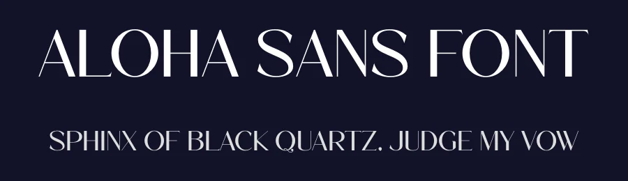 Aloha Sans Font by Aqeel_Art — Display Font — thumbnail 2