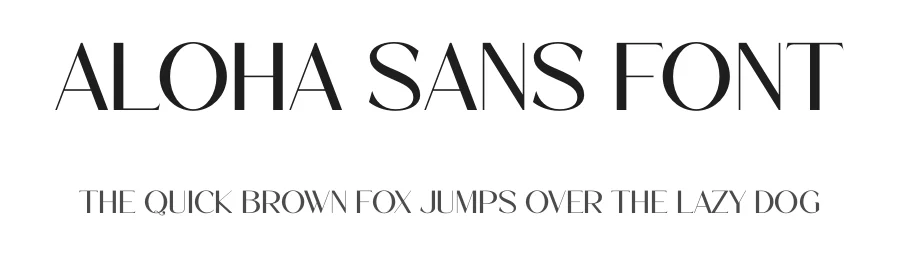 Aloha Sans Font by Aqeel_Art — Display Font