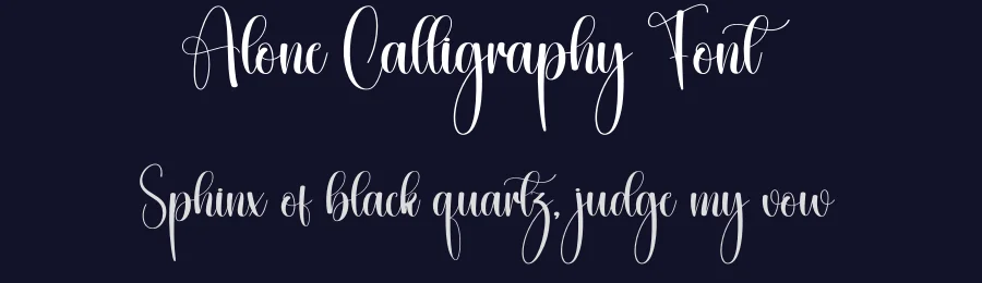 Alone Calligraphy Font by creativeletter — Script Handwritten Font — thumbnail 2