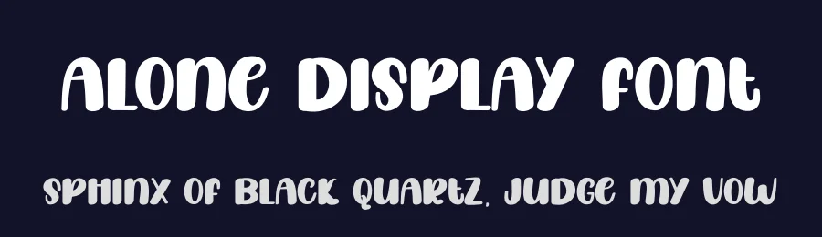 Alone Display Font by andikastudio — Display Font — thumbnail 2