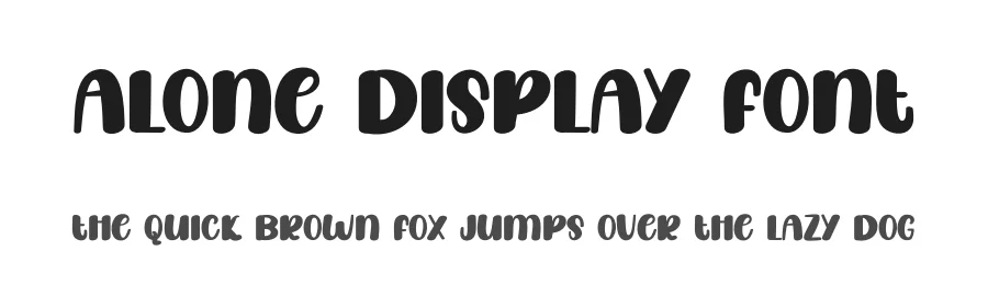 Alone Display Font by andikastudio — Display Font