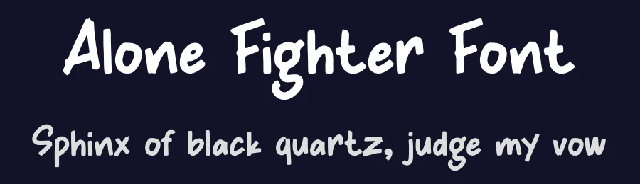 Alone Fighter Font by Studio Hello Good — Display Font — thumbnail 2