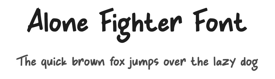 Alone Fighter Font by Studio Hello Good — Display Font