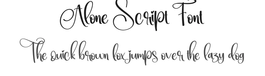 Alone Script Font by creativeletter — Script Handwritten Font