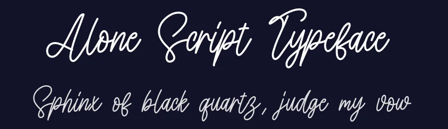 Alone Script Typeface by creativeletter — Script Handwritten Font — thumbnail 2