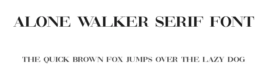 Alone Walker Serif Font by Graphicxell — Sans Serif Font