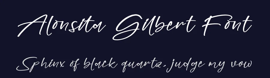 Alonsita Gilbert Font by glorytype — Script Handwritten Font — thumbnail 2