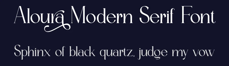 Aloura Modern Serif Font by MasyafiStudio — Serif Font — thumbnail 2