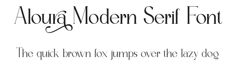 Aloura Modern Serif Font by MasyafiStudio — Serif Font